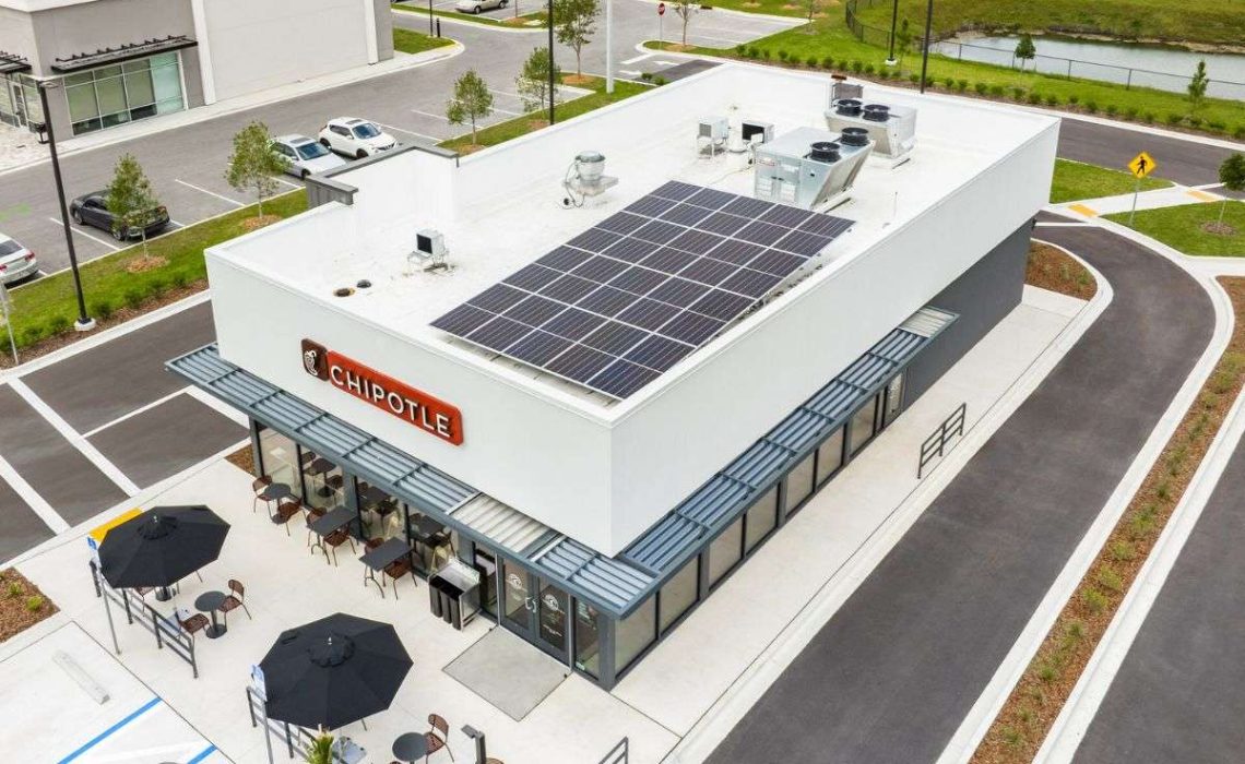 New electric restaurant design rendering by Chipotle. Image courtesy of Chipotle Mexican Grill.
